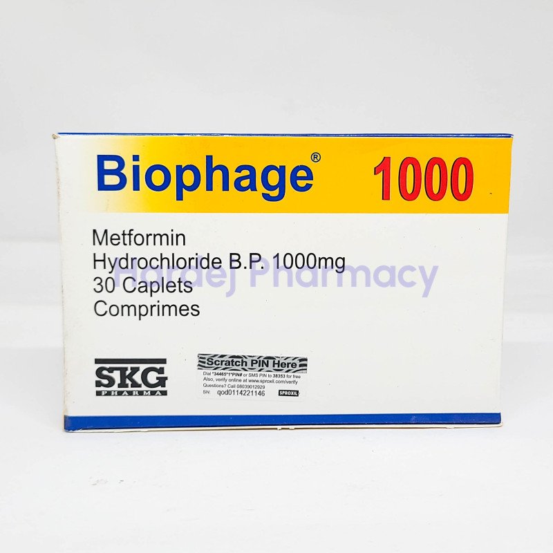 BIOPHAGE 1000MG PACK