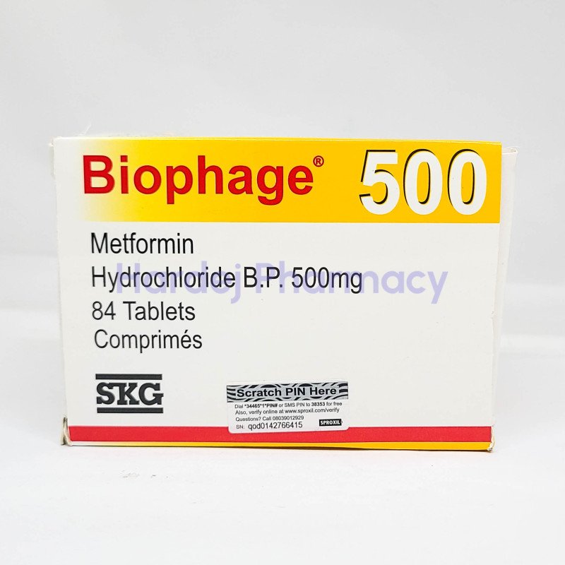 BIOPHAGE 500MG SACHET